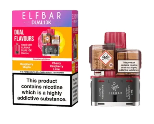 ELFBAR Dual 10K Pod - Raspberry Edition
