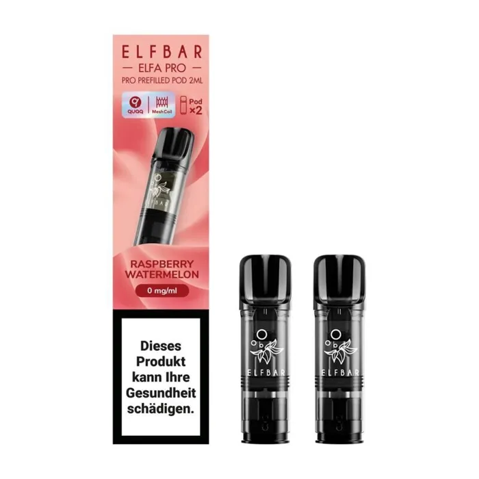 ELFBAR ELFA Kit Pro 2ml Pods 0mg - Raspberry Watermelon