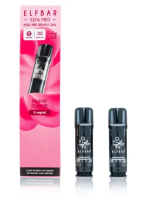 ELFBAR ELFA Kit Pro 2ml Pods 0mg - Strawberry Ice