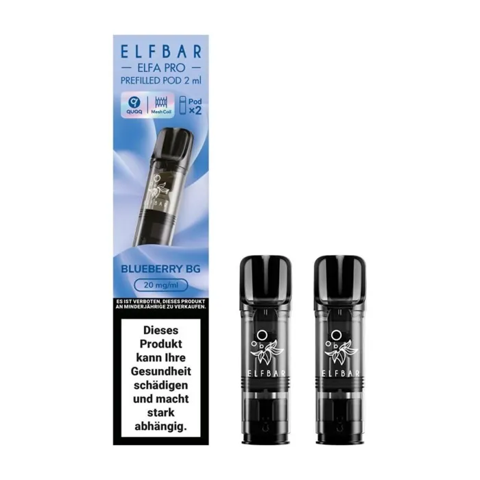 ELFBAR ELFA Kit Pro 2ml Pods 20mg - Blueberry BG