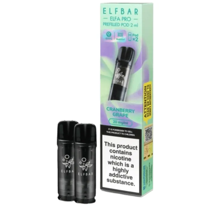 ELFBAR ELFA Kit Pro 2ml Pods 20mg - Cranberry Grape