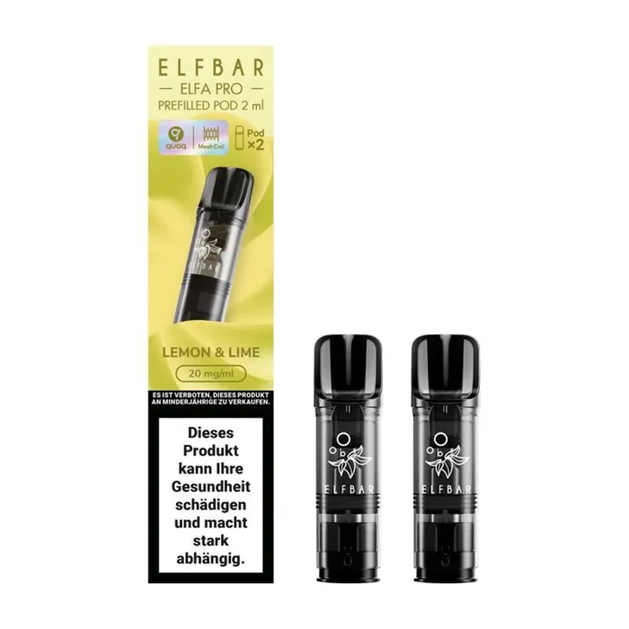 ELFBAR ELFA Kit Pro 2ml Pods 20mg - Lemon & Lime