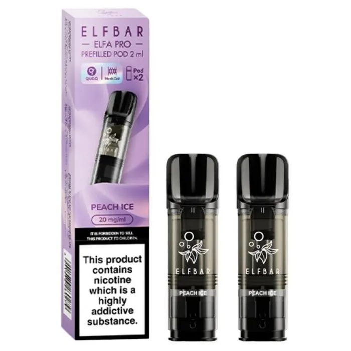 ELFBAR ELFA Kit Pro 2ml Pods 20mg - Peach Ice