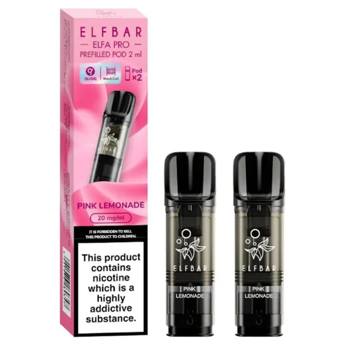 ELFBAR ELFA Kit Pro 2ml Pods 20mg - Pink Lemonade