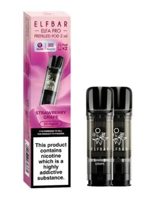 ELFBAR ELFA Kit Pro 2ml Pods 20mg - Strawberry Grape