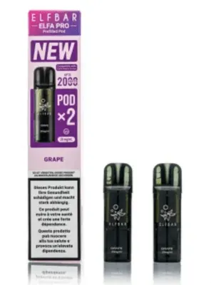ELFBAR ELFA Kit Pro V2 2ml Pods 20mg - Grape