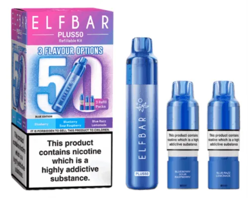 ELFBAR Plus50 Starter Kit - Blue Edition