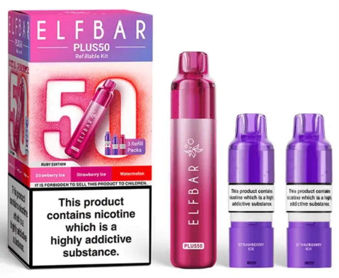 ELFBAR Plus50 Starter Kit - Ruby Edition
