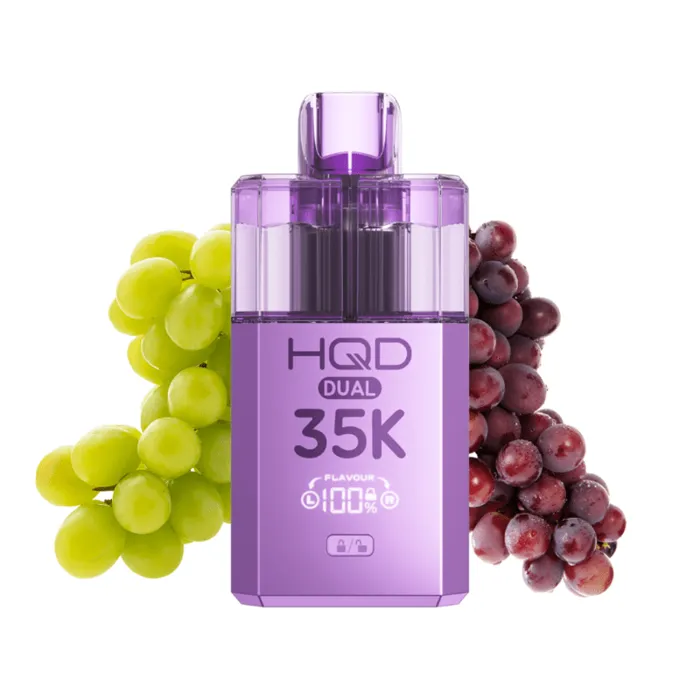 HQD DUAL 35K Starter Kit - Green Grape & Black Grape (Purple)