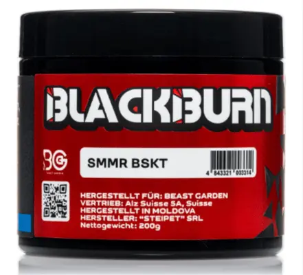 Blackburn Shisha Tabak - Smmr Bskt 200g